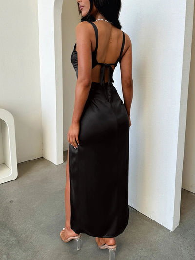 Split Lace Detail Cami Dress - Your Second Look
