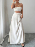 Square Neck Cami and Maxi Skirt Set - Your Second Look