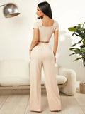 Square Neck Top and Pants Set - Your Second Look