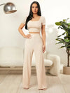 Square Neck Top and Pants Set - Your Second Look
