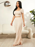 Square Neck Top and Pants Set - Your Second Look