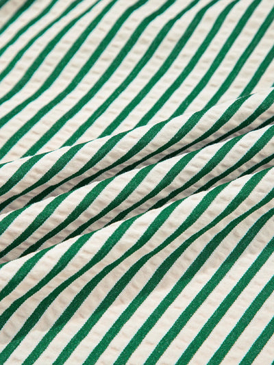 Stripe Cinched High Waist Midi Dress - Your Second Look