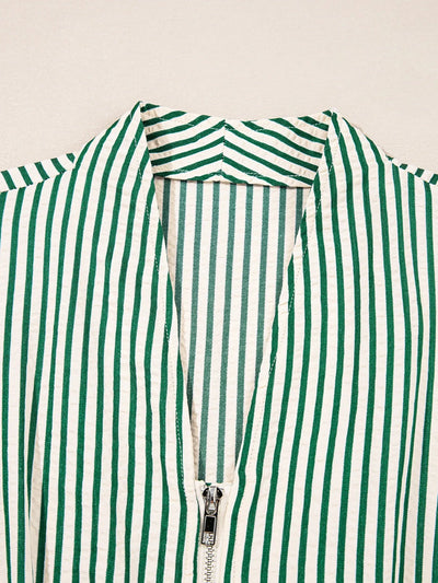 Stripe Cinched High Waist Midi Dress - Your Second Look