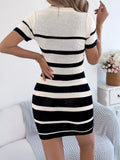 Striped Bodycon Knit Mini Dress - Your Second Look