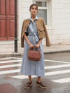Striped Button Front Shirt Dress - Your Second Look