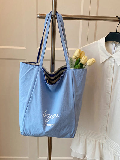 Striped Canvas Tote Bag - Your Second Look
