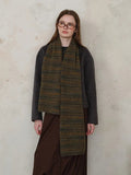 Striped Detail Knit Scarf - Your Second Look