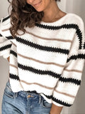 Striped Round Neck Sweater - Your Second Look