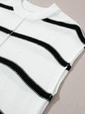 Striped Sleeve Knit Top - Your Second Look