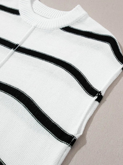 Striped Sleeve Knit Top - Your Second Look
