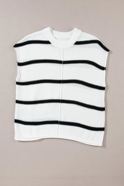 Striped Sleeve Knit Top - Your Second Look