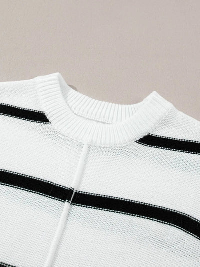 Striped Sleeve Knit Top - Your Second Look