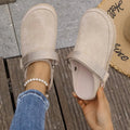 Suede Slip - On Mule Loafers with Adjustable Strap - Your Second Look