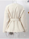 Surplice Tie Waist Outerwear - Your Second Look