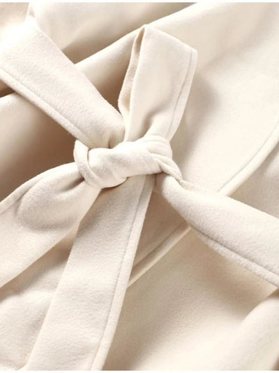 Surplice Tie Waist Outerwear - Your Second Look