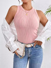 Textured Round Neck Tank Top - Your Second Look