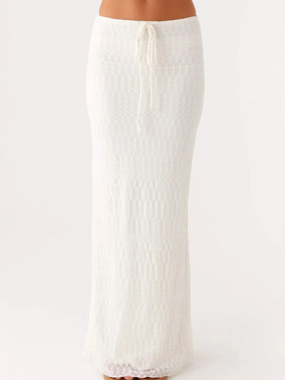 Tie Front Tube Top and Maxi Skirt Set - Your Second Look