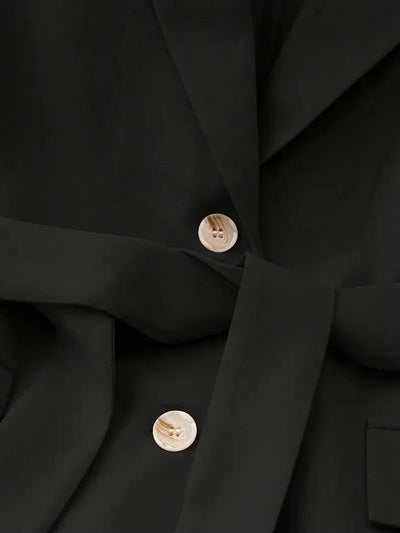 Tie Waist Sleeveless Blazer - Your Second Look