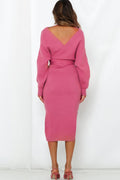 Tie Waist Sweater Dress - Your Second Look