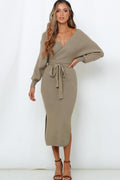 Tie Waist Sweater Dress - Your Second Look