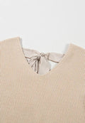 Tied Back V - Neck Sweater - Your Second Look