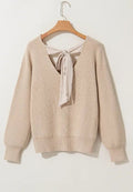 Tied Back V - Neck Sweater - Your Second Look