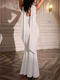 Tube Mermaid Maxi Dress with Scarf Detail - Your Second Look