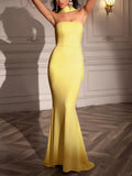 Tube Mermaid Maxi Dress with Scarf Detail - Your Second Look