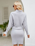 Turtle Neck & Fitted Sweater Dress - Your Second Look
