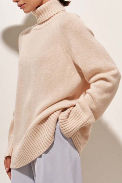 Turtle Neck Raglan Sleeve Sweater - Your Second Look