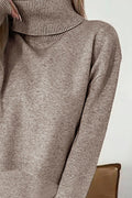 Turtleneck Dropped Shoulder Sweater and Dress Sweater Set - Your Second Look