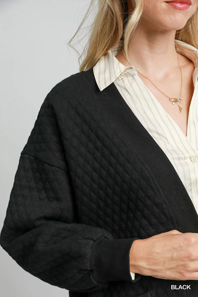 Umgee Button - Up Jacquard Cardigan - Your Second Look