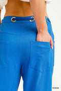 Umgee Drawstring Wide Leg Casual Pants - Your Second Look