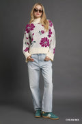 Umgee Floral Patterned Mock Neck Sweater - Your Second Look