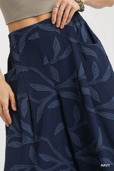 Umgee Jacquard Wide - Leg Pants - Your Second Look