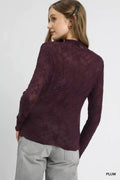 Umgee Lace Sheer Long Sleeve Top - Your Second Look