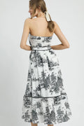 Umgee Printed Tiered Tube Midi Dress - Your Second Look