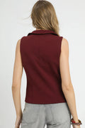 Umgee Zip - Front Fitted Vest with Pockets - Your Second Look