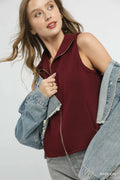 Umgee Zip - Front Fitted Vest with Pockets - Your Second Look