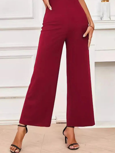 V - Neck Flutter Sleeve Jumpsuit - Your Second Look