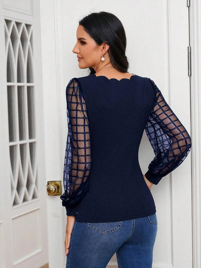 V - Neck Long Sleeve Top - Your Second Look