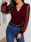 V - Neck Long Sleeve Top - Your Second Look