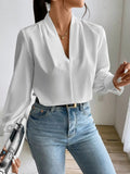 V Neck Long Sleeve Top - Your Second Look