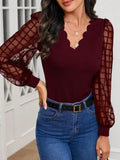 V - Neck Long Sleeve Top - Your Second Look