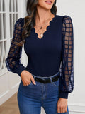 V - Neck Long Sleeve Top - Your Second Look
