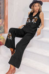 V - Neck Tank Top and Long Pants Set - Your Second Look