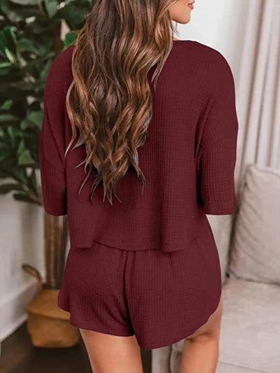 Waffle Knit Lounge Set - Your Second Look