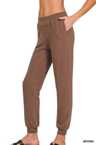 Zenana Cotton Slub Jogger Pants - Your Second Look