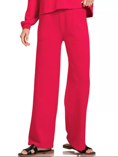 Zenana French Rib Pullover and Pants Set - Your Second Look