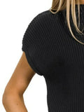 Zenana Mock Neck Short Sleeve Sweater - Your Second Look